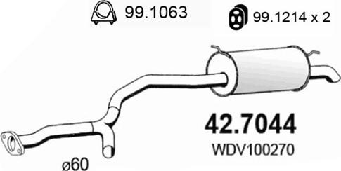 ASSO 42.7044 - Silenziatore posteriore autozon.pro