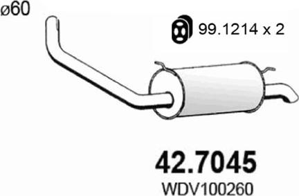 ASSO 42.7045 - Silenziatore posteriore autozon.pro