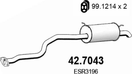 ASSO 42.7043 - Silenziatore posteriore autozon.pro