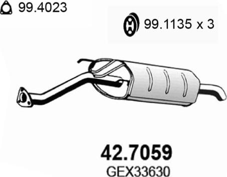 ASSO 42.7059 - Silenziatore posteriore autozon.pro