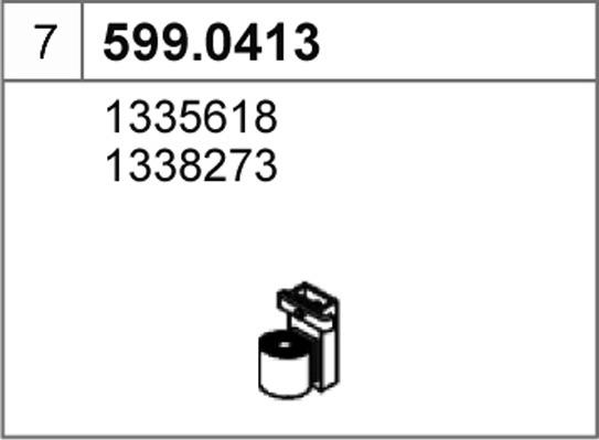 ASSO 599.0413 - Kit montaggio, Silenziatore autozon.pro