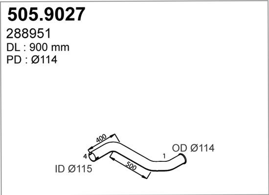 ASSO 505.9027 - Tubo gas scarico autozon.pro