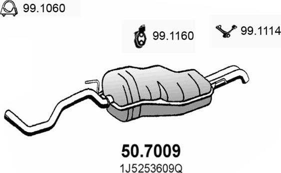 ASSO 50.7009 - Silenziatore posteriore autozon.pro