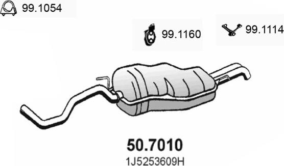 ASSO 50.7010 - Silenziatore posteriore autozon.pro