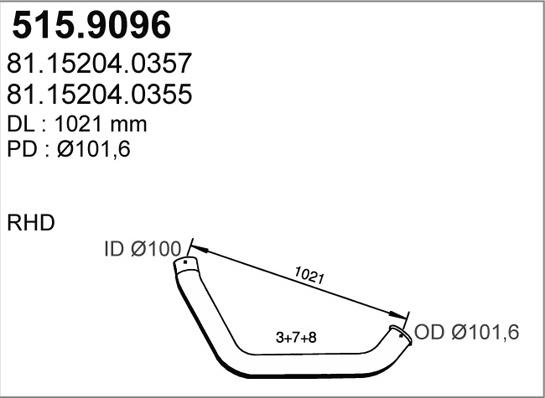 ASSO 515.9096 - Tubo gas scarico autozon.pro