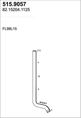 ASSO 515.9057 - Tubo gas scarico autozon.pro