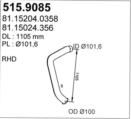 ASSO 515.9085 - Tubo gas scarico autozon.pro