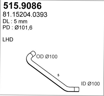 ASSO 515.9086 - Tubo gas scarico autozon.pro