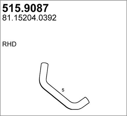 ASSO 515.9087 - Tubo gas scarico autozon.pro