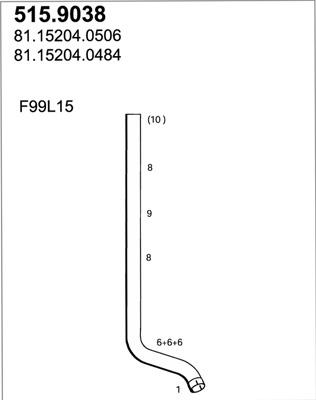 ASSO 515.9038 - Tubo gas scarico autozon.pro