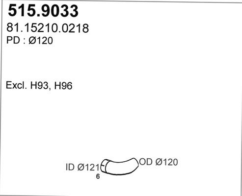 ASSO 515.9033 - Tubo gas scarico autozon.pro