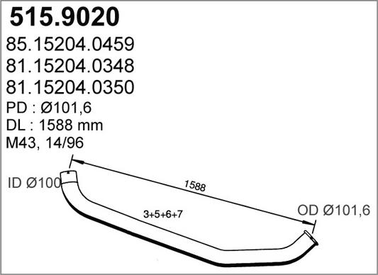 ASSO 515.9020 - Tubo gas scarico autozon.pro