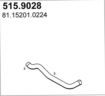 ASSO 515.9028 - Tubo gas scarico autozon.pro