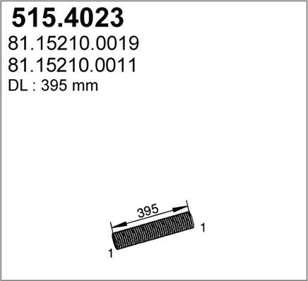 ASSO 515.4023 - Flessibile, Impianto gas scarico autozon.pro