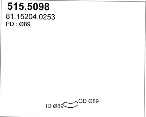 ASSO 515.5098 - Tubo gas scarico autozon.pro