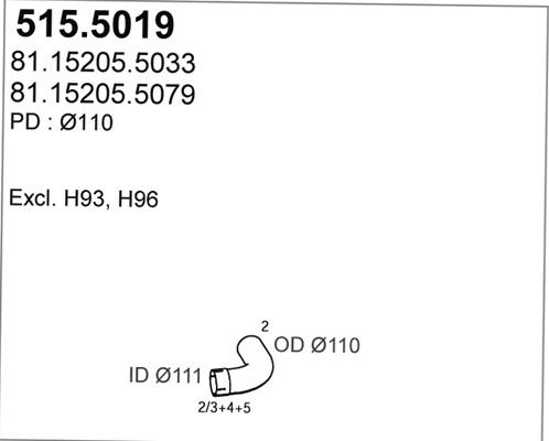 ASSO 515.5019 - Tubo gas scarico autozon.pro