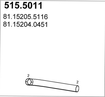 ASSO 515.5011 - Tubo gas scarico autozon.pro