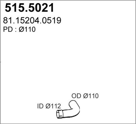 ASSO 515.5021 - Tubo gas scarico autozon.pro