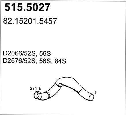 ASSO 515.5027 - Tubo gas scarico autozon.pro