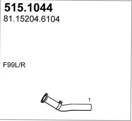 ASSO 515.1044 - Tubo gas scarico autozon.pro