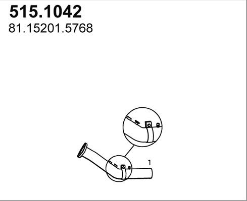 ASSO 515.1042 - Tubo gas scarico autozon.pro