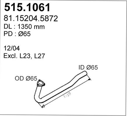 ASSO 515.1061 - Tubo gas scarico autozon.pro