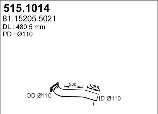 ASSO 515.1014 - Tubo gas scarico autozon.pro