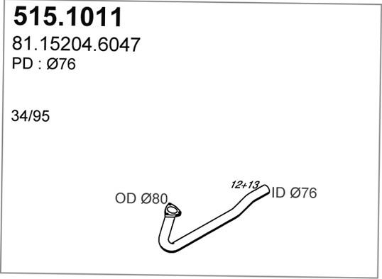 ASSO 515.1011 - Tubo gas scarico autozon.pro