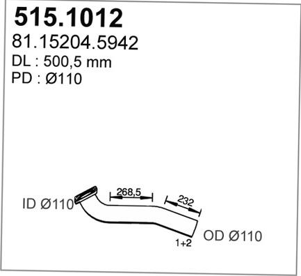 ASSO 515.1012 - Tubo gas scarico autozon.pro