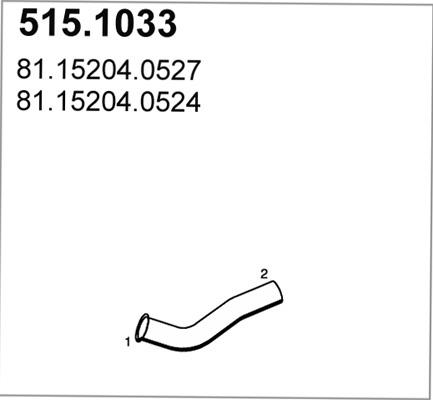 ASSO 515.1033 - Tubo gas scarico autozon.pro