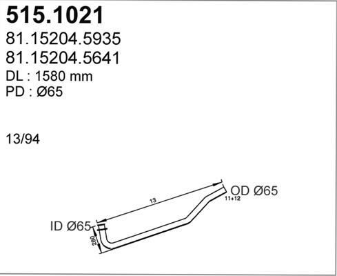 ASSO 515.1021 - Tubo gas scarico autozon.pro