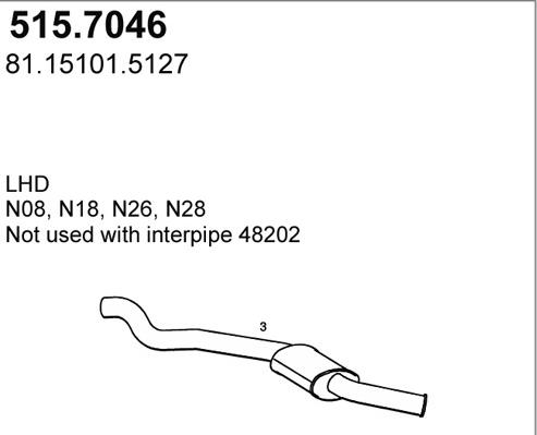 ASSO 515.7046 - Silenziatore centrale / posteriore autozon.pro