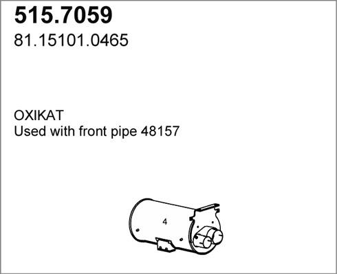ASSO 515.7059 - Silenziatore centrale / posteriore autozon.pro