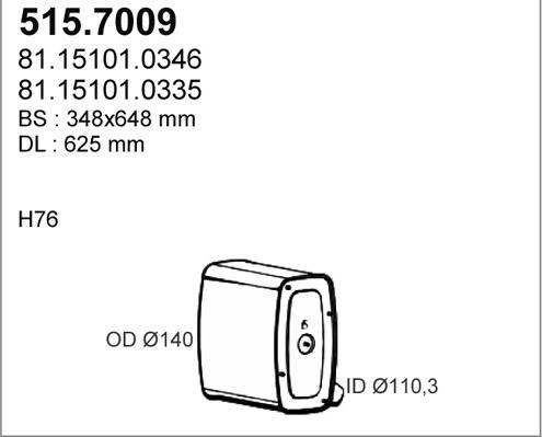 ASSO 515.7009 - Silenziatore centrale / posteriore autozon.pro