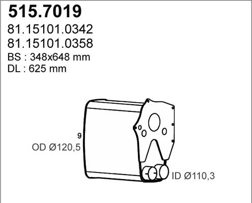 ASSO 515.7019 - Silenziatore centrale / posteriore autozon.pro