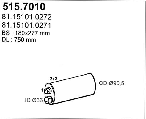 ASSO 515.7010 - Silenziatore centrale / posteriore autozon.pro