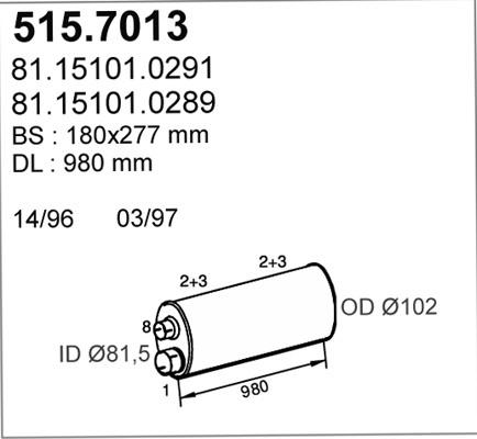 ASSO 515.7013 - Silenziatore centrale / posteriore autozon.pro