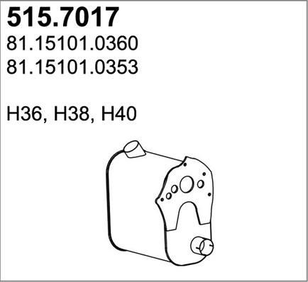 ASSO 515.7017 - Silenziatore centrale / posteriore autozon.pro