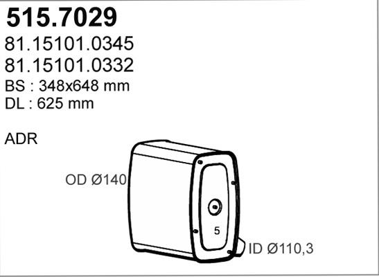 ASSO 515.7029 - Silenziatore centrale / posteriore autozon.pro