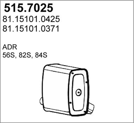 ASSO 515.7025 - Silenziatore centrale / posteriore autozon.pro