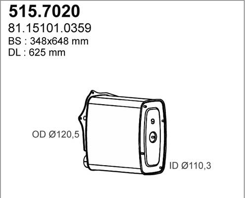 ASSO 515.7020 - Silenziatore centrale / posteriore autozon.pro