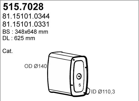 ASSO 515.7028 - Silenziatore centrale / posteriore autozon.pro