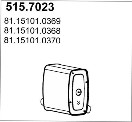 ASSO 515.7023 - Silenziatore centrale / posteriore autozon.pro