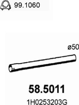 ASSO 58.5011 - Tubo gas scarico autozon.pro