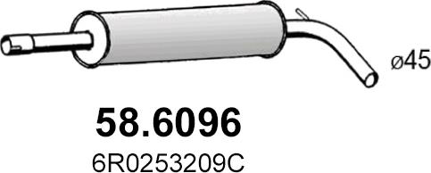 ASSO 58.6096 - Silenziatore centrale autozon.pro