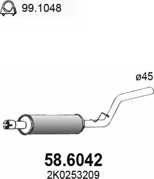 ASSO 58.6042 - Silenziatore centrale autozon.pro