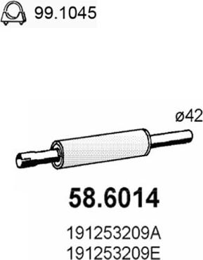 ASSO 58.6014 - Silenziatore centrale autozon.pro