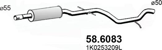 ASSO 58.6083 - Silenziatore centrale autozon.pro