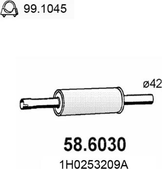 ASSO 58.6030 - Silenziatore centrale autozon.pro