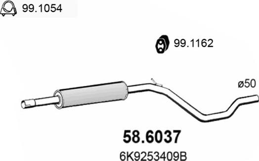 ASSO 58.6037 - Silenziatore centrale autozon.pro